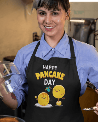 Happy Pancake Day Cotton Apron Pancake Day Cotton Kitchen Apron 8Ball